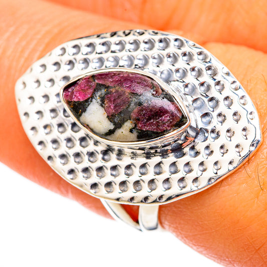 Russian Eudialyte Rings handcrafted by Ana Silver Co - RING104246