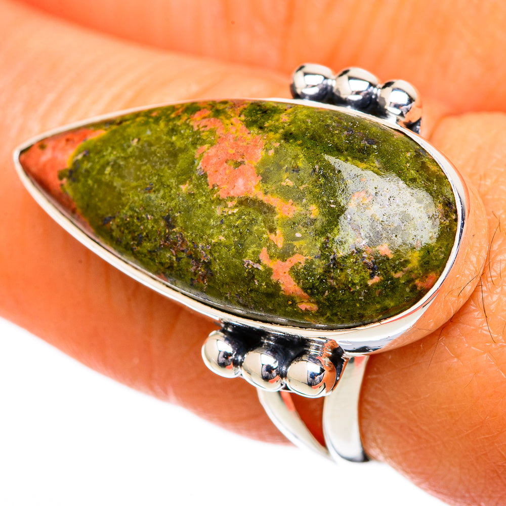 Unakite Rings handcrafted by Ana Silver Co - RING104265