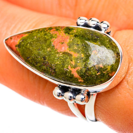 Unakite Rings handcrafted by Ana Silver Co - RING104265