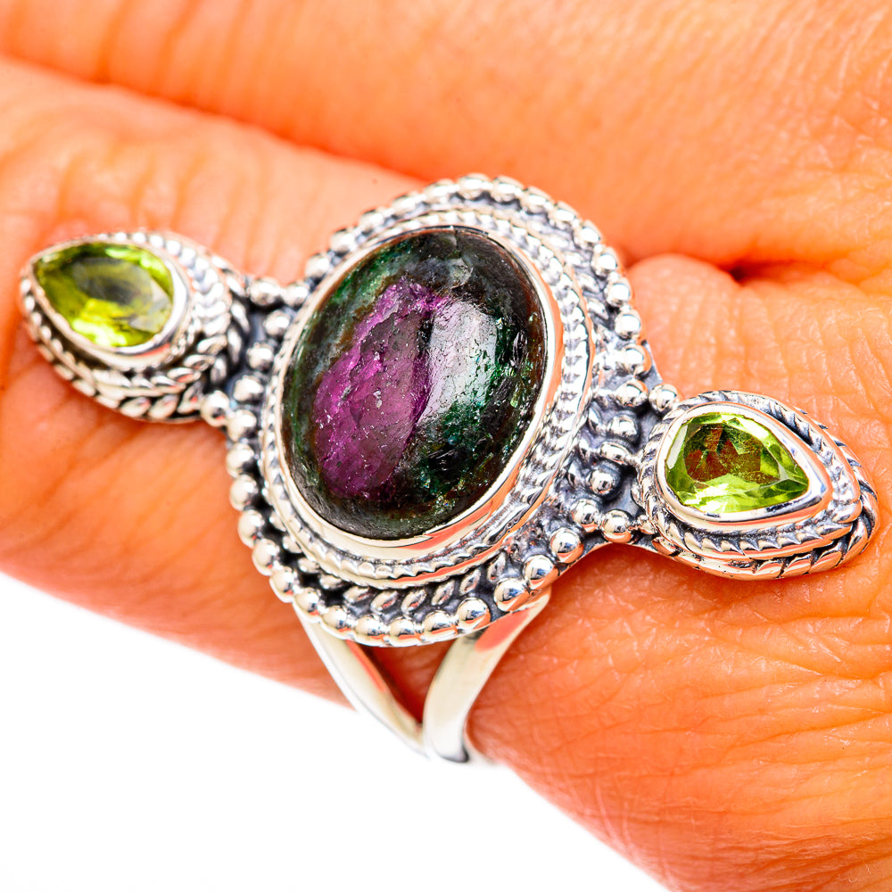 Russian Eudialyte Rings handcrafted by Ana Silver Co - RING104284