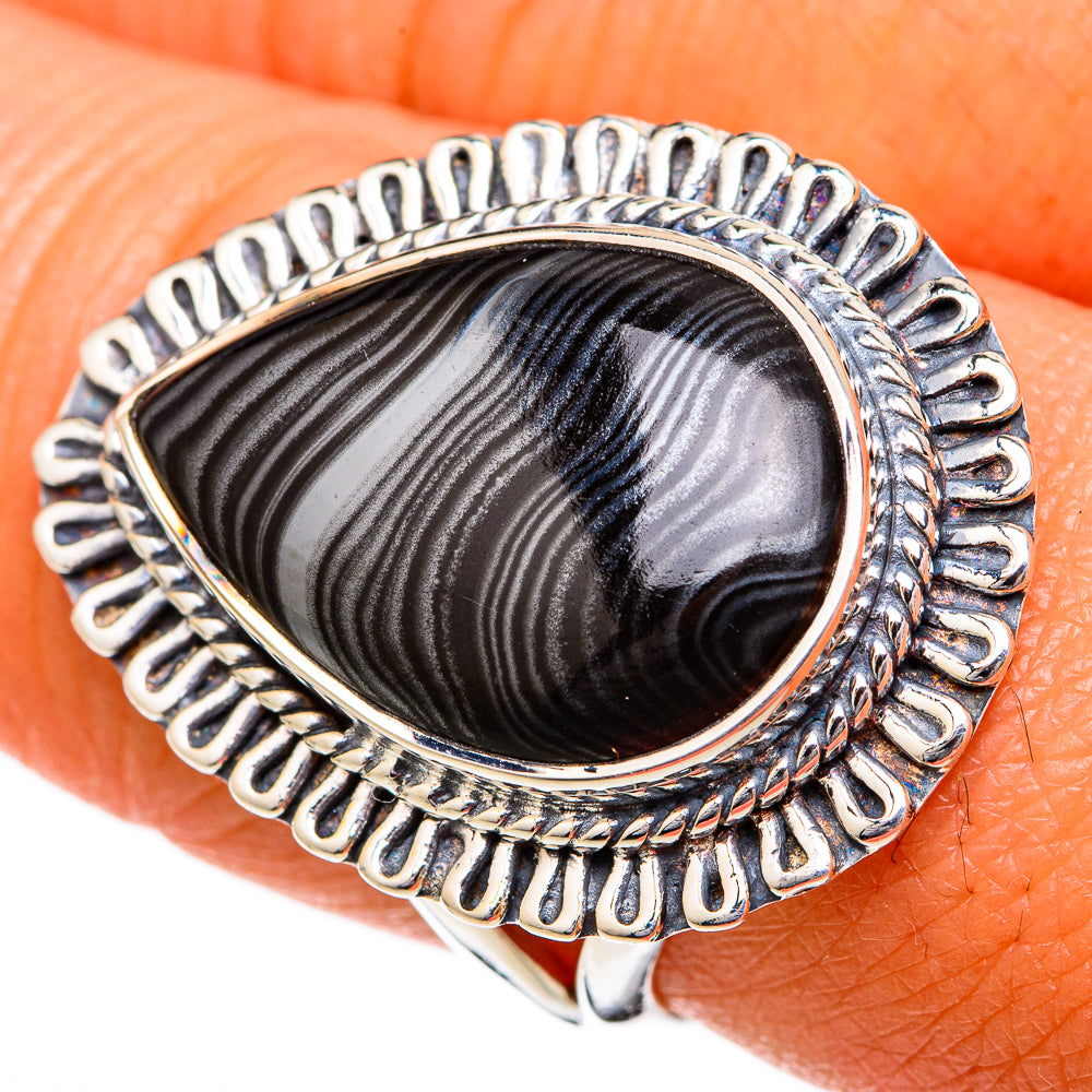Psilomelane Rings handcrafted by Ana Silver Co - RING104294