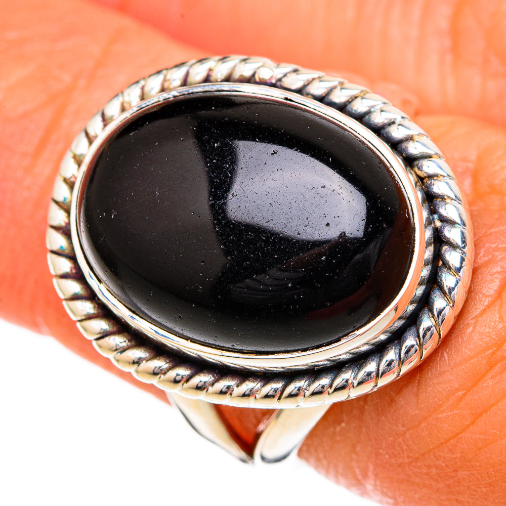 Black Onyx Rings handcrafted by Ana Silver Co - RING104295