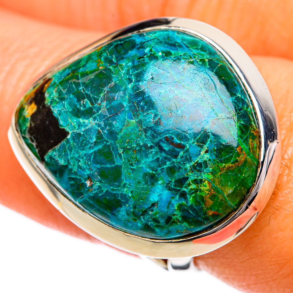 Chrysocolla Rings handcrafted by Ana Silver Co - RING104299