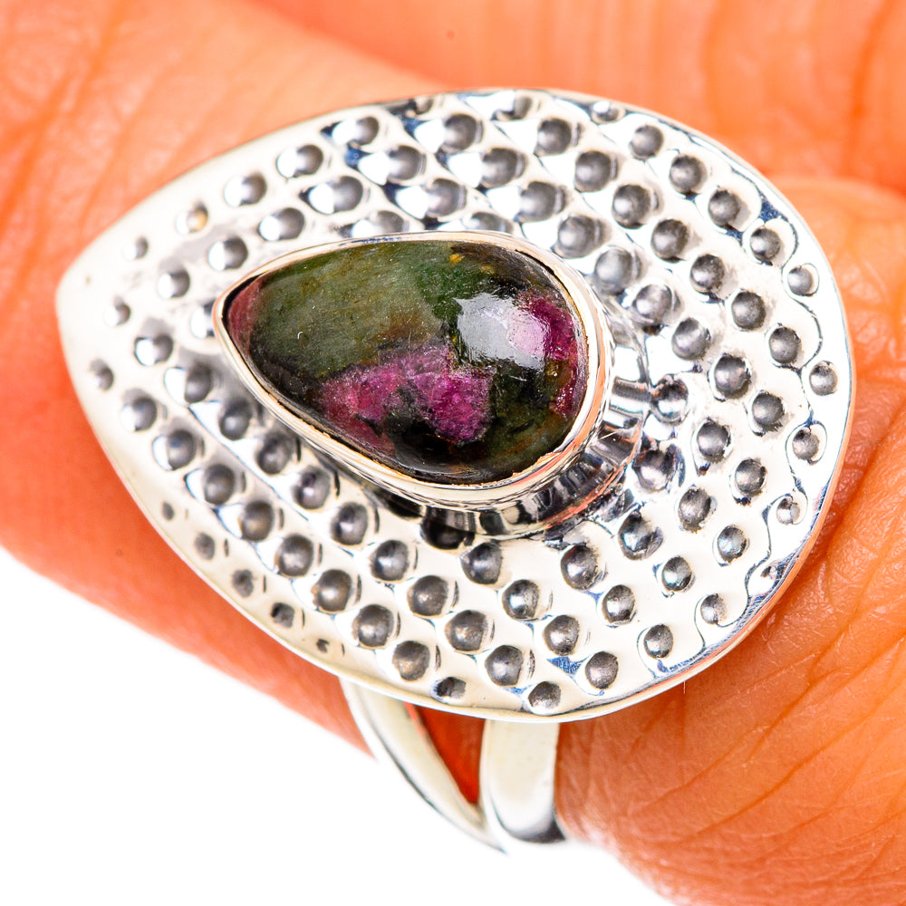 Russian Eudialyte Rings handcrafted by Ana Silver Co - RING104304