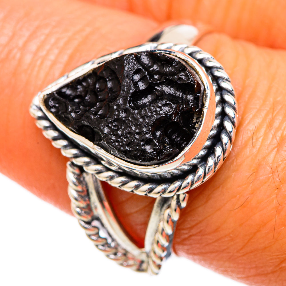 Tektite Rings handcrafted by Ana Silver Co - RING104316