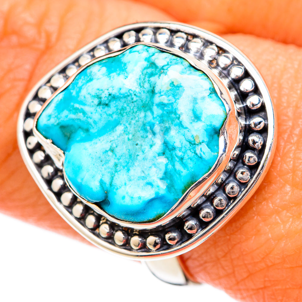 Chrysocolla Rings handcrafted by Ana Silver Co - RING104331