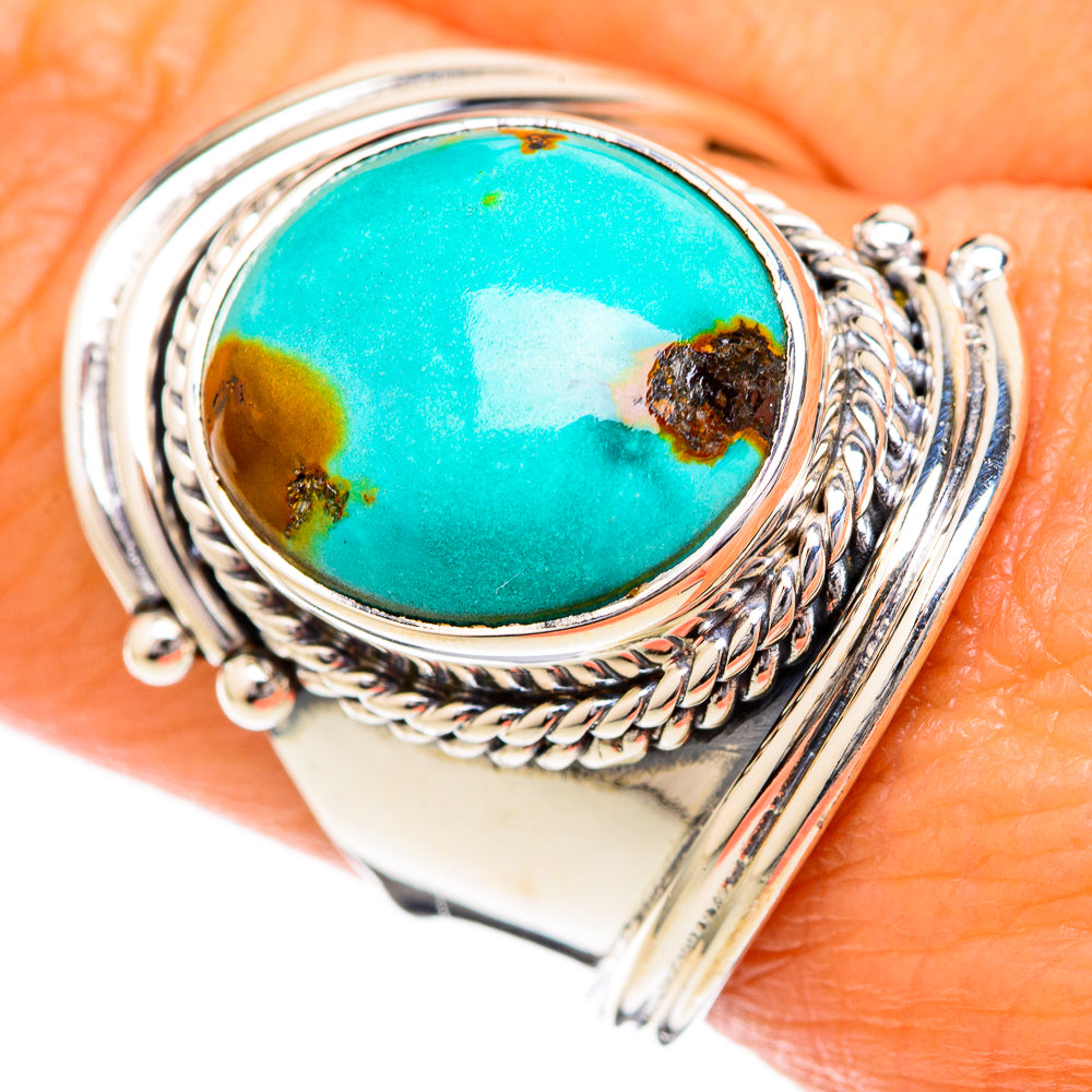 Tibetan Turquoise Rings handcrafted by Ana Silver Co - RING104332