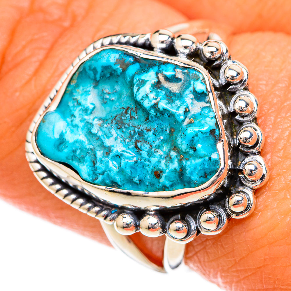 Chrysocolla Rings handcrafted by Ana Silver Co - RING104333