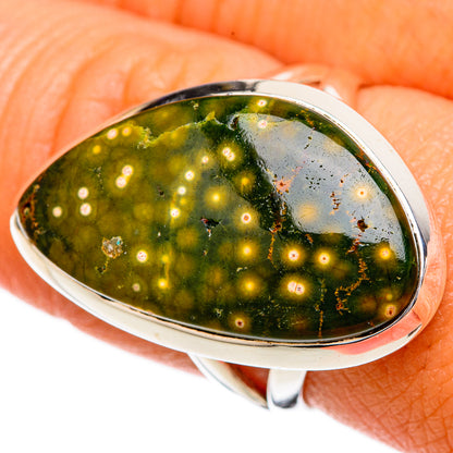 Ocean Jasper Rings handcrafted by Ana Silver Co - RING104335