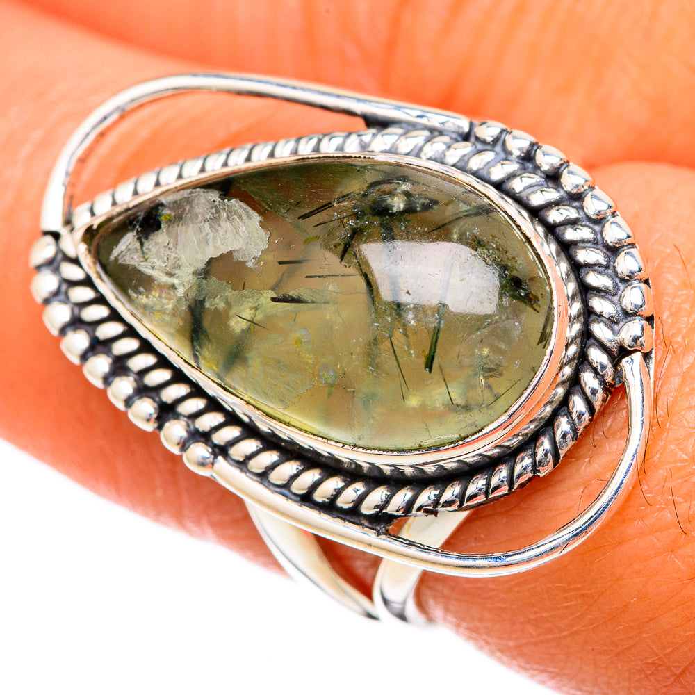 Prehnite Rings handcrafted by Ana Silver Co - RING104338