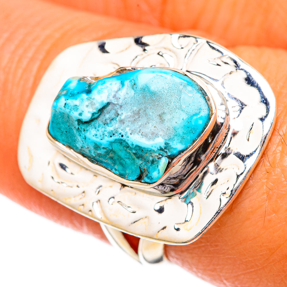 Chrysocolla Rings handcrafted by Ana Silver Co - RING104342