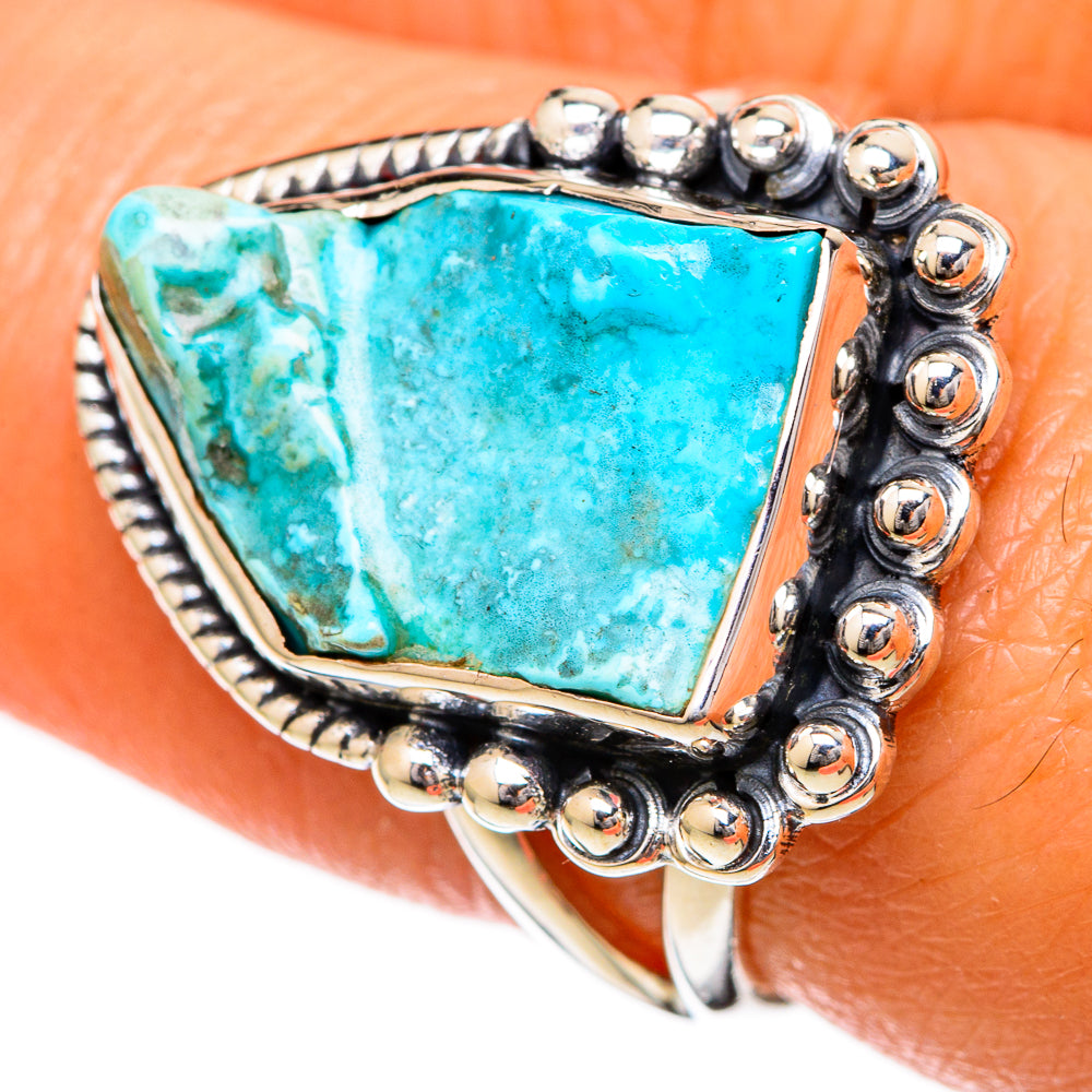 Chrysocolla Rings handcrafted by Ana Silver Co - RING104343