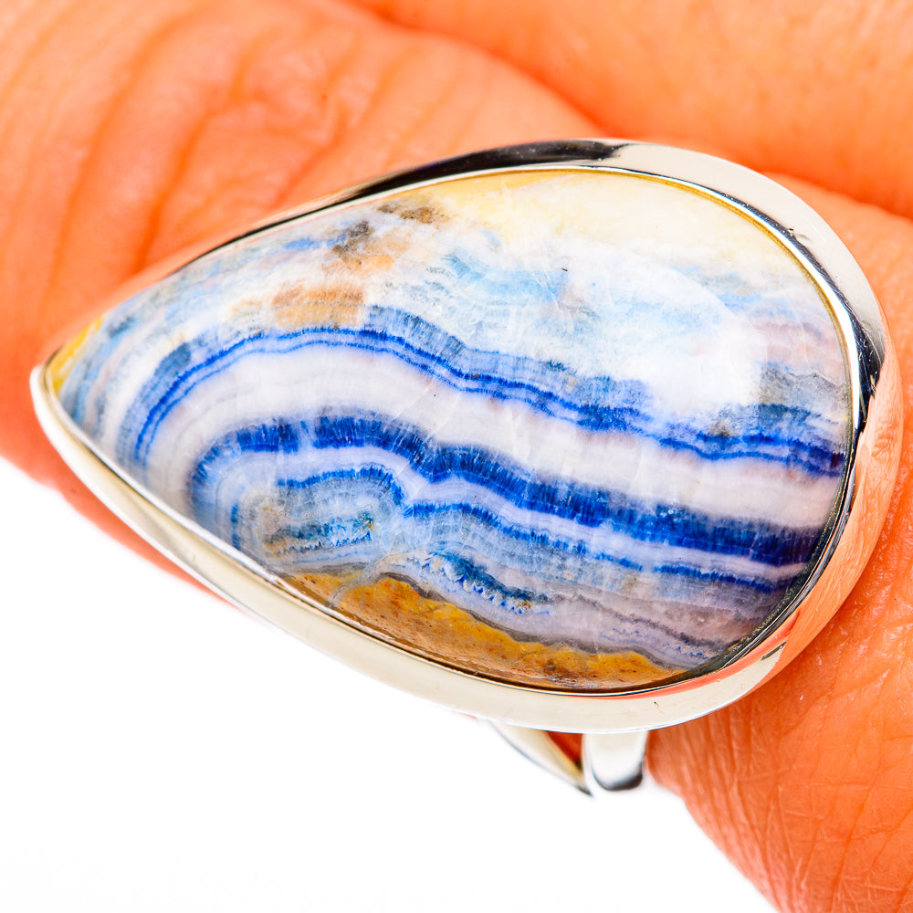 Blue Scheelite Rings handcrafted by Ana Silver Co - RING104345