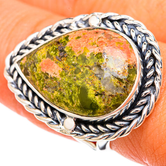 Unakite Rings handcrafted by Ana Silver Co - RING104353