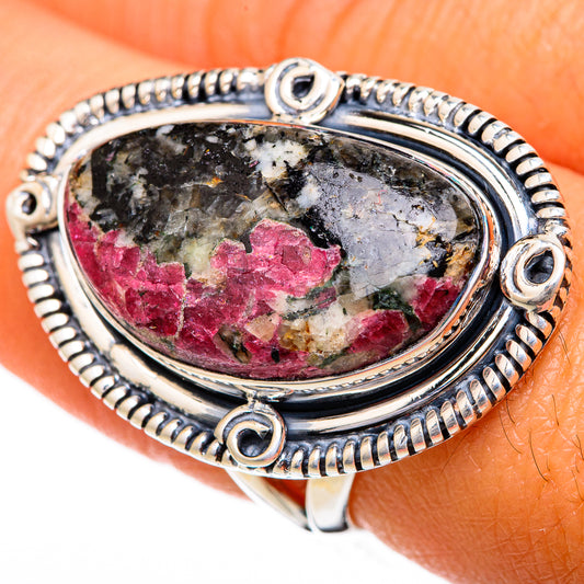 Russian Eudialyte Rings handcrafted by Ana Silver Co - RING104364