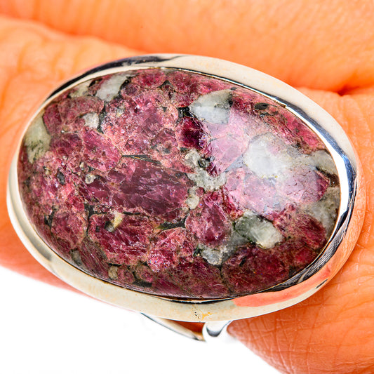 Russian Eudialyte Rings handcrafted by Ana Silver Co - RING104365