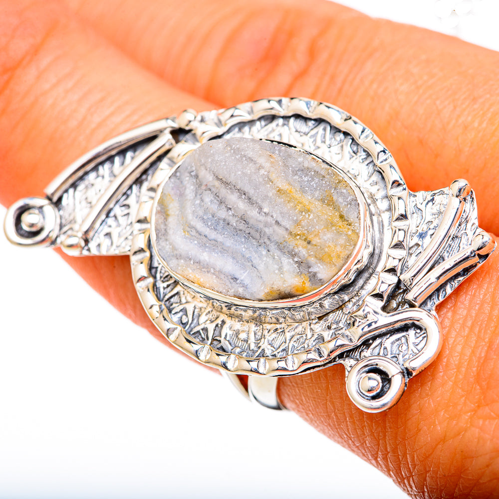 Desert Druzy Rings handcrafted by Ana Silver Co - RING104374