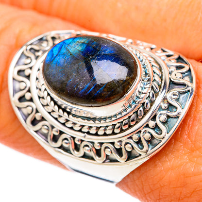 Labradorite Rings handcrafted by Ana Silver Co - RING104375