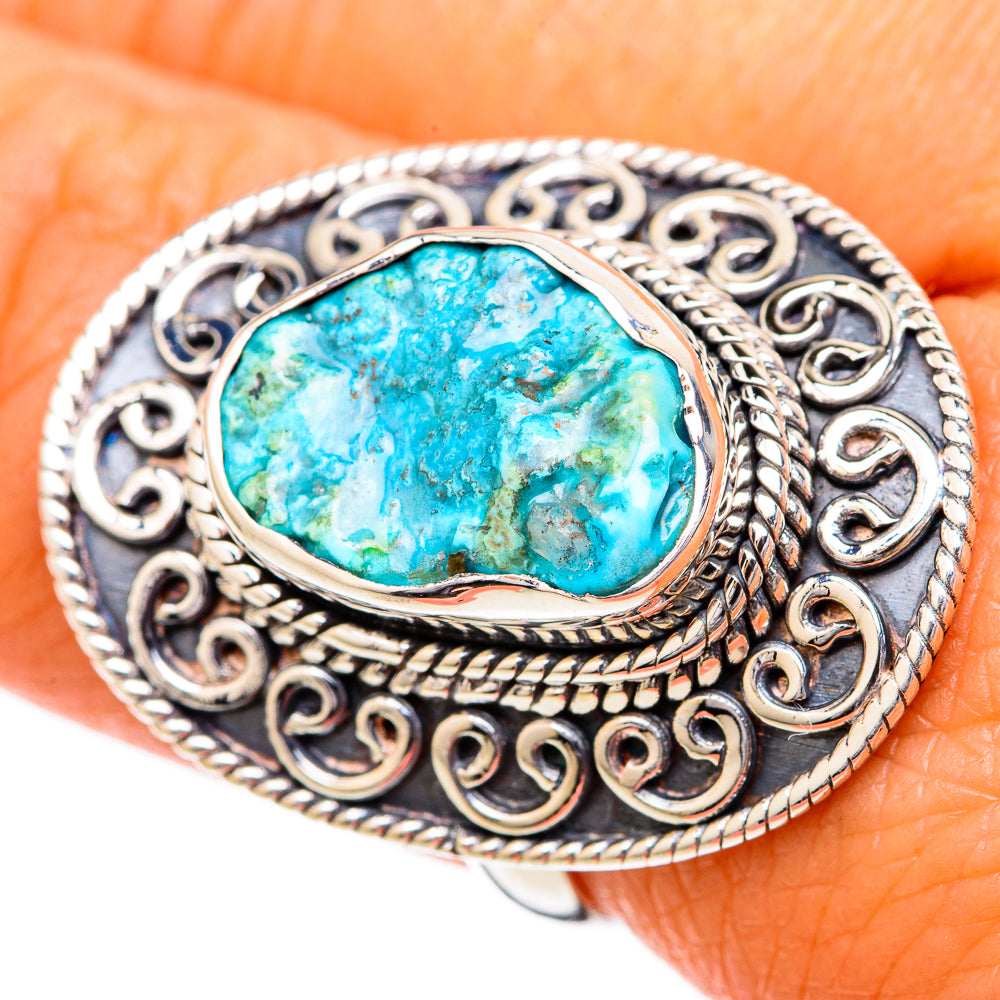 Chrysocolla Rings handcrafted by Ana Silver Co - RING104380