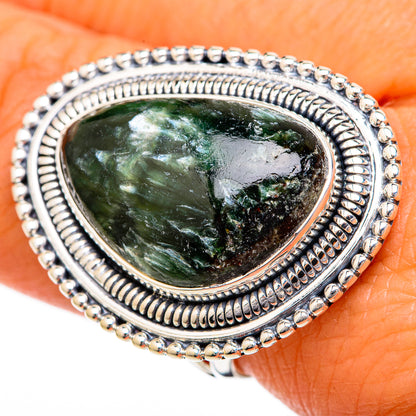 Seraphinite Rings handcrafted by Ana Silver Co - RING104384