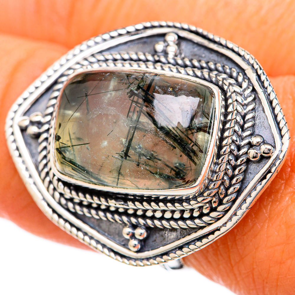 Prehnite Rings handcrafted by Ana Silver Co - RING104387