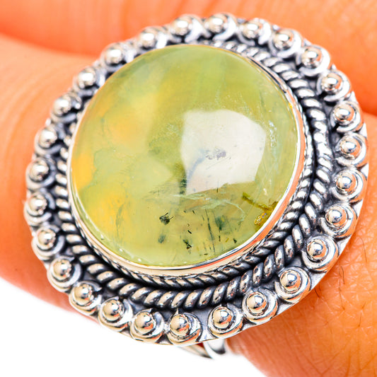 Prehnite Rings handcrafted by Ana Silver Co - RING104388