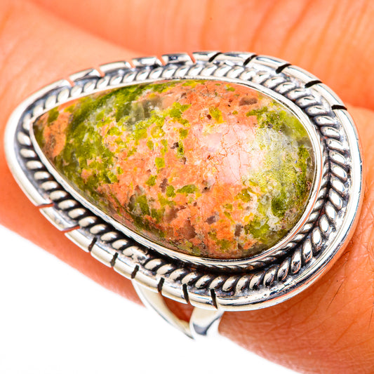 Unakite Rings handcrafted by Ana Silver Co - RING104389