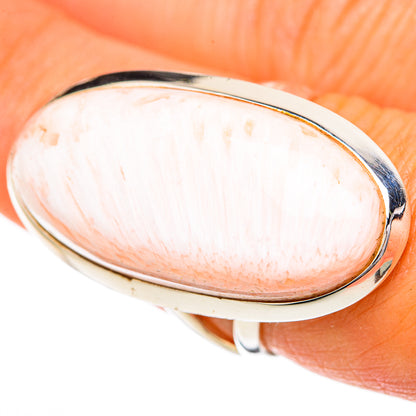 Scolecite Rings handcrafted by Ana Silver Co - RING104397