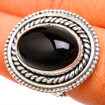 Black Onyx Rings handcrafted by Ana Silver Co - RING104405