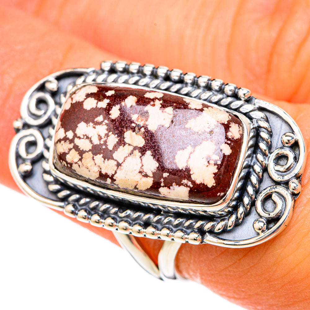 Peanut Wood Jasper Rings handcrafted by Ana Silver Co - RING104424