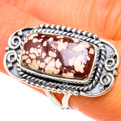 Peanut Wood Jasper Rings handcrafted by Ana Silver Co - RING104424