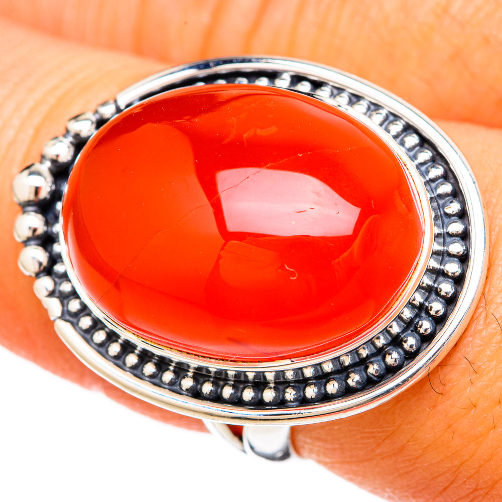 Carnelian Rings handcrafted by Ana Silver Co - RING104426