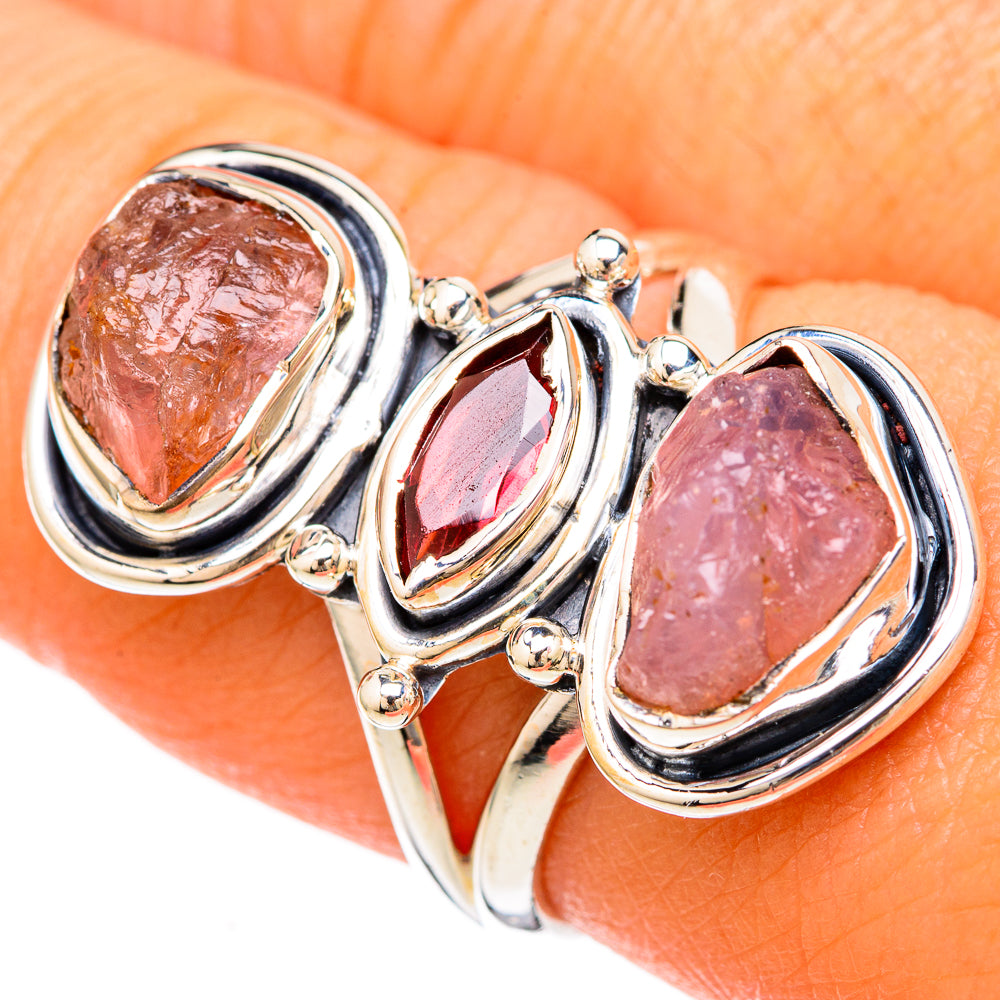 Rose Quartz Rings handcrafted by Ana Silver Co - RING104428