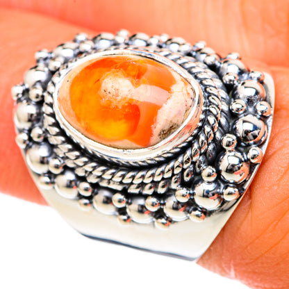 Mexican Fire Opal Rings handcrafted by Ana Silver Co - RING104439