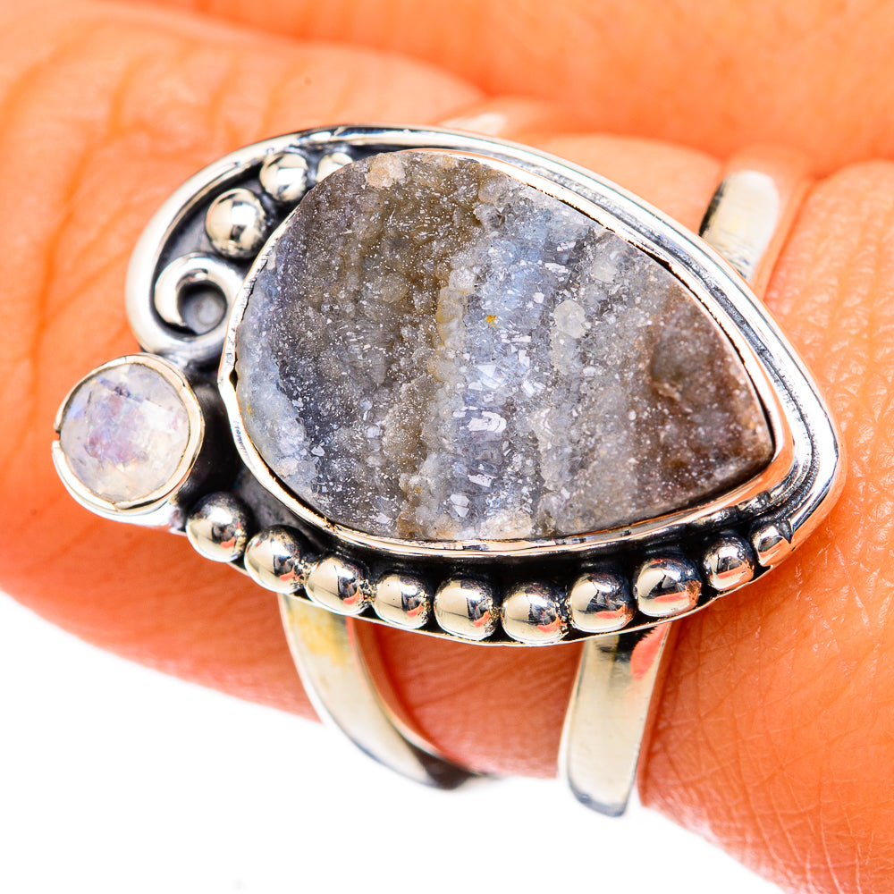 Desert Druzy Rings handcrafted by Ana Silver Co - RING104440