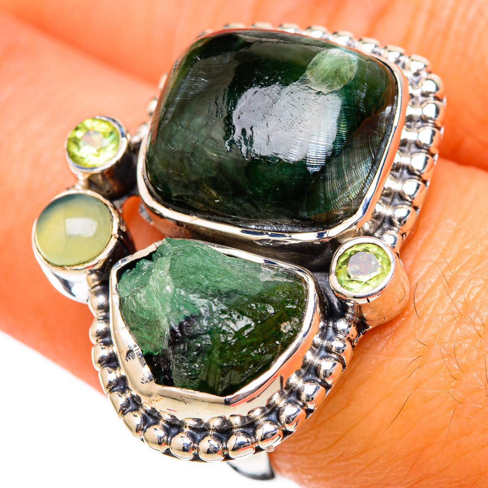 Seraphinite Rings handcrafted by Ana Silver Co - RING104446