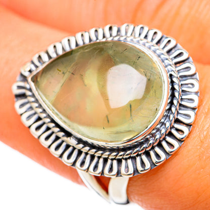 Prehnite Rings handcrafted by Ana Silver Co - RING104448