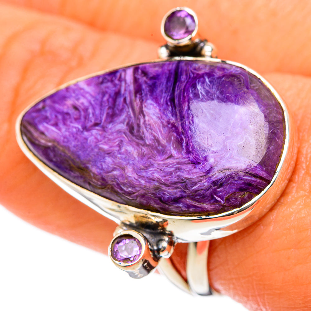 Charoite Rings handcrafted by Ana Silver Co - RING104456