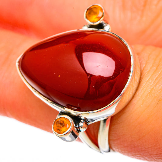 Red Onyx Rings handcrafted by Ana Silver Co - RING104474