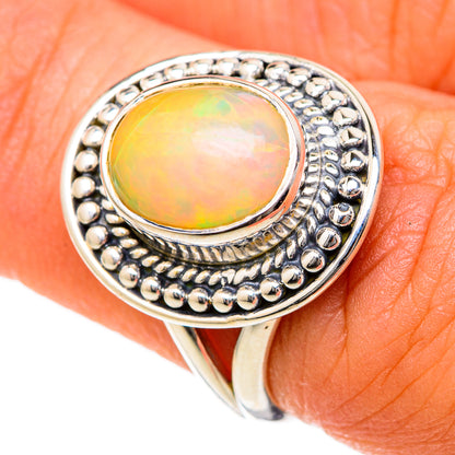 Ethiopian Opal Rings handcrafted by Ana Silver Co - RING104483
