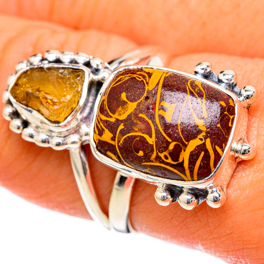 Coquina Jasper Rings handcrafted by Ana Silver Co - RING104492