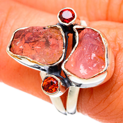 Rose Quartz Rings handcrafted by Ana Silver Co - RING104494