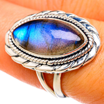 Labradorite Rings handcrafted by Ana Silver Co - RING104506