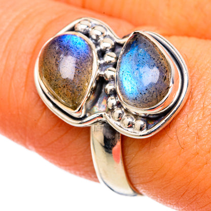 Labradorite Rings handcrafted by Ana Silver Co - RING104507