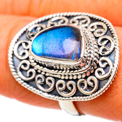 Labradorite Rings handcrafted by Ana Silver Co - RING104510