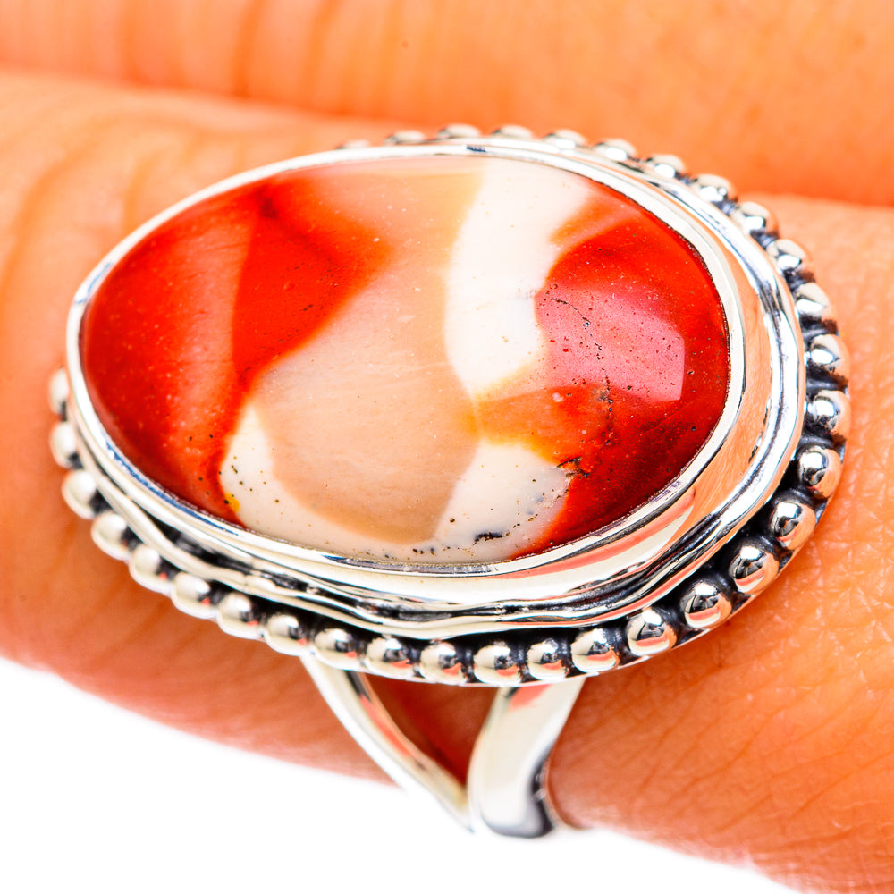 Mookaite Rings handcrafted by Ana Silver Co - RING104513
