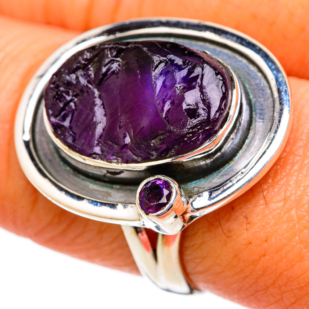 Amethyst Rings handcrafted by Ana Silver Co - RING104516