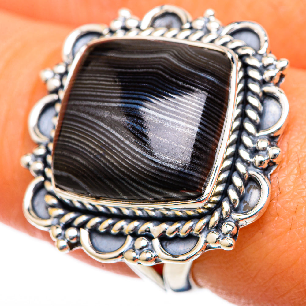 Psilomelane Rings handcrafted by Ana Silver Co - RING104519