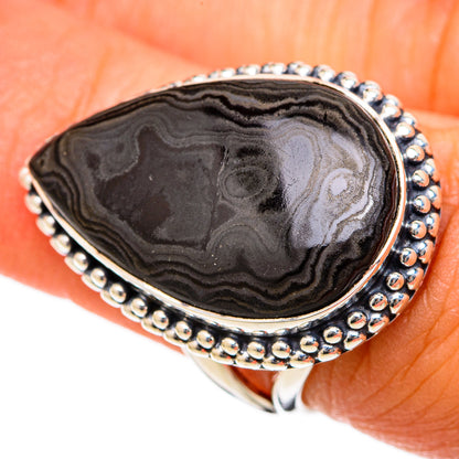 Psilomelane Rings handcrafted by Ana Silver Co - RING104521