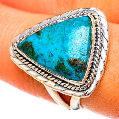 Chrysocolla Rings handcrafted by Ana Silver Co - RING104527